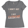i don't get drunk Women's Triblend Scoop T-shirt