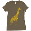 giraffe Ladies Fitted T-Shirt
