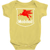 mobil oil vintage logo Baby Onesie