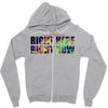 where else would you rather be than right here right now Zipper Hoodie