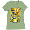 follow the friar   design two Ladies Fitted T-Shirt
