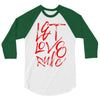 let love rule 3/4 Sleeve Shirt