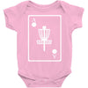 disc golf ace card target chains frisbee basket Baby Onesie