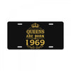 queens are born in 1969 License Plate