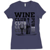Wine Club Ladies Fitted T-Shirt