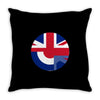 mod union jack, ideal gift, birthday present Throw Pillow