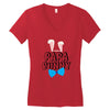 papa bunny Women's V-Neck T-Shirt