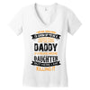 Super Cool Daddy Of A Freaking Awesome Daughter Women's V-Neck T-Shirt