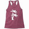 palm tree sticker vinyl decal tropical island beach ocean wall car win Racerback Tank