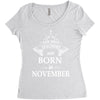 The best teachers are born in  November Women's Triblend Scoop T-shirt