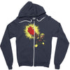 zombie link Zipper Hoodie