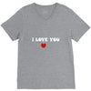 i love you (2) V-Neck Tee