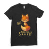 oh, for fox sake Ladies Fitted T-Shirt