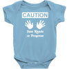 caution! jazz handsfunny jazz dance comic boogie camp trumpet Baby Bodysuit
