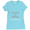 Winter (a217) Ladies Fitted T-Shirt