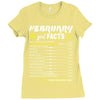 February Girl Facts Pisces Ladies Fitted T-Shirt