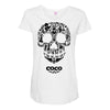 loco coco skul Maternity Scoop Neck T-shirt