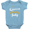 queens are born in july Baby Onesie