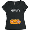 Waiting for Player 3 Gamer Women's Triblend Scoop T-shirt