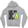 Avocado Zipper Hoodie