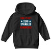 star spangled hammered Youth Hoodie