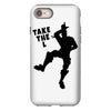 fortnite take the L black logo iPhone 8 Case