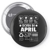 Born In April Pin-back button