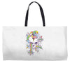 flying rainbow skull island Weekender Totes