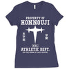 Property Of Honnouji Athletics Dept. Ladies Fitted T-Shirt