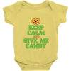 keep calm candy Baby Onesie
