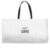 happy camper Weekender Totes