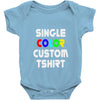 single color custom t shirt Baby Onesie