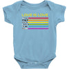 lightsaber rainbow Baby Bodysuit