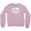 i still play with trains Crewneck Sweatshirt