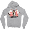 piggybacks and chicken fights Zipper Hoodie