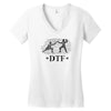 dtf Women's V-Neck T-Shirt