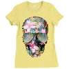Summer Skull Ladies Fitted T-Shirt