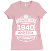 Made In 1940 And Still Awesome Ladies Fitted T-Shirt