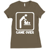 game over daddy funny Ladies Fitted T-Shirt