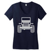 jeep wrangler Women's V-Neck T-Shirt