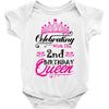 Celebrating With the 2nd Birthday Queen Baby Onesie