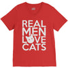 real men love cats V-Neck Tee