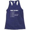 how to golf best trending Racerback Tank