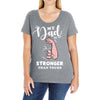 My Dad is Stronger Than Yours Ladies Curvy T-Shirt