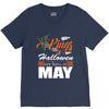 Halloween Kings Are Born In May V-Neck Tee