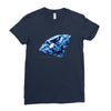 diamond blu Ladies Fitted T-Shirt