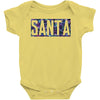 santa colorful glitter Baby Bodysuit