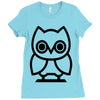 owl Ladies Fitted T-Shirt