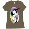 rainbow girl Ladies Fitted T-Shirt
