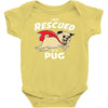rescued by pug1 Baby Bodysuit